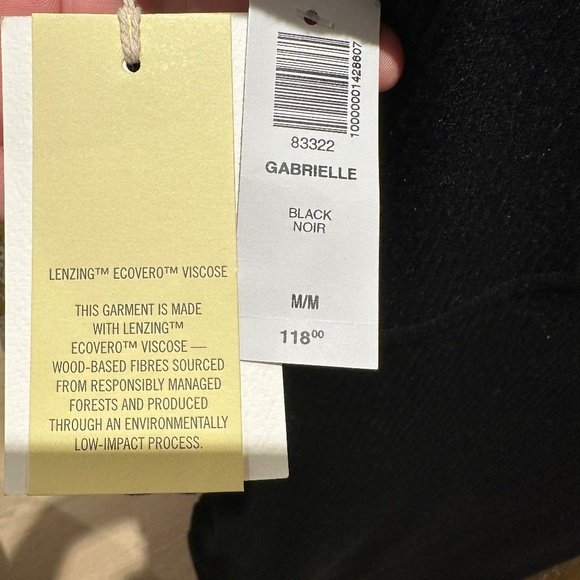 Artizia (Wilfred) Black plunging neckline knit dress - Picture 4 of 4